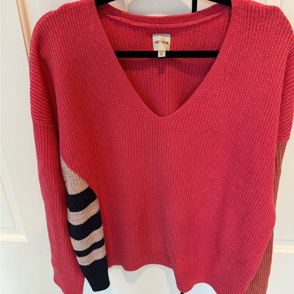 Nic+Zoe Cotton Blend Sweater Size XL